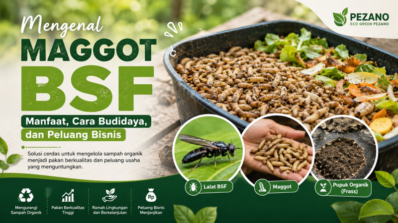 Mengenal Maggot BSF: Manfaat, Cara Budidaya, dan Peluang Bisnis